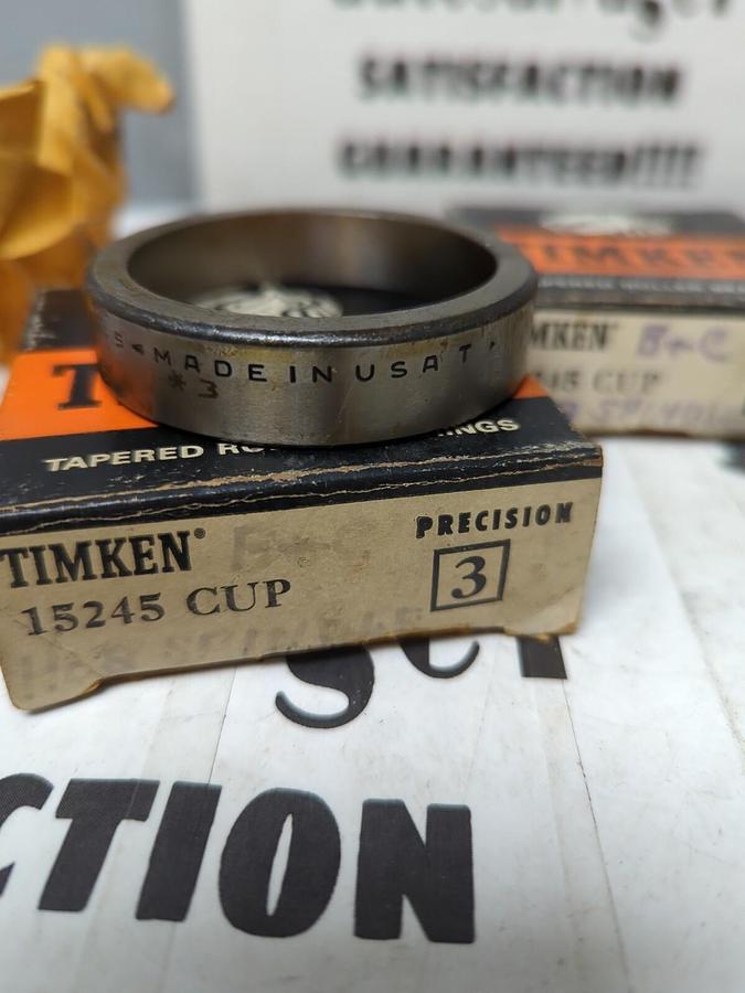 TIMKEN,15245-3,PRECISION ROLLER BEARING CUPS LOT OF 3 NOS