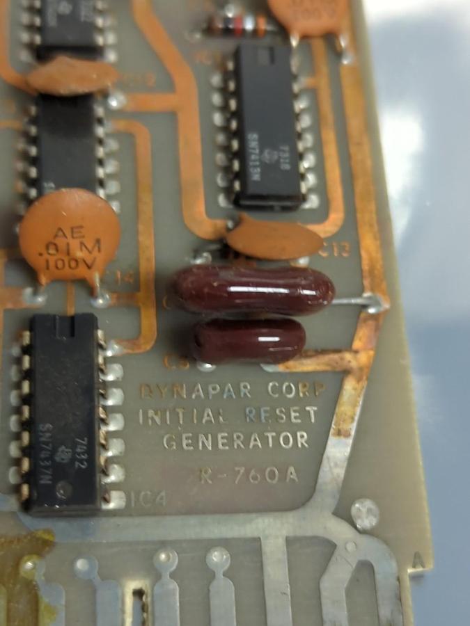 Used DYNAPAR CORP,R760A,INITIAL RESET GENERATOR CIRCUIT BOARD PRE-OWNED