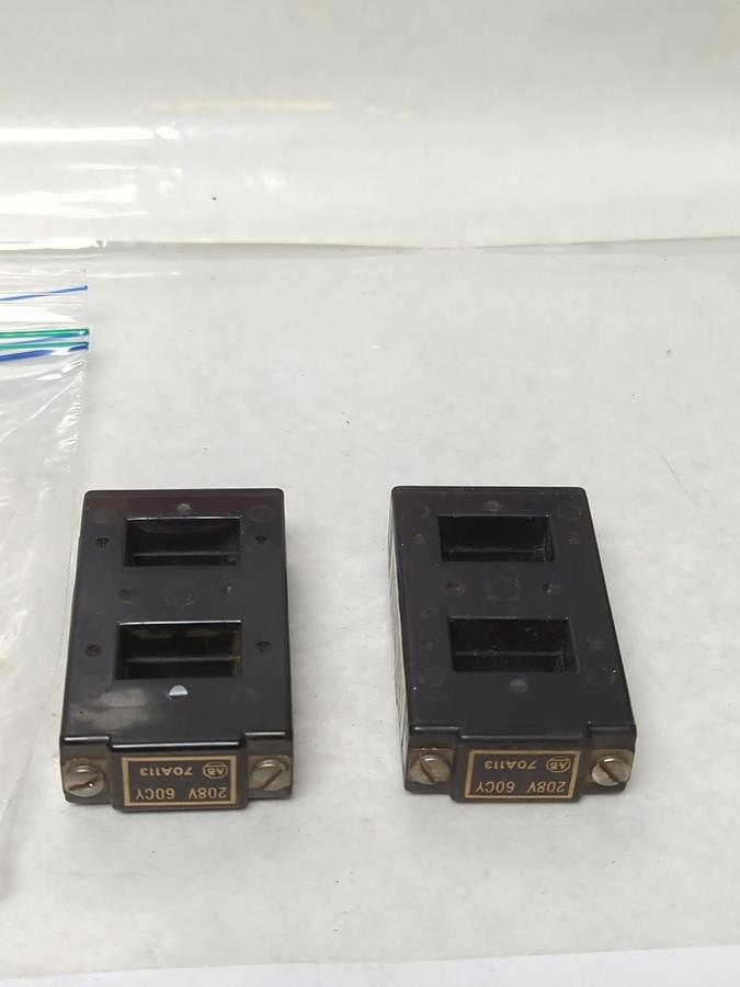 Used ALLEN-BRADLEY,70A113,COIL 208V 60CY LOT OF 2 PRE-OWNED