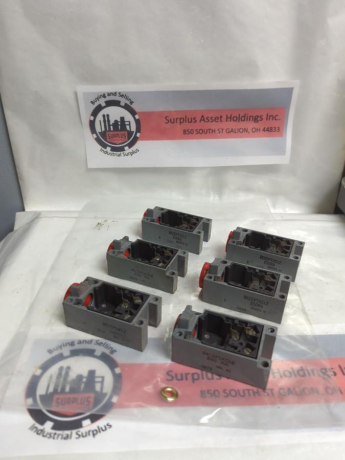 Used CUTLER HAMMER,E50RA,LIMIT SWITCH RECEPTACLE SERIES A1 LOT OF 6 PRE-OWNED