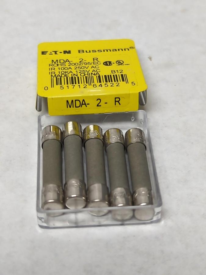 COOPER BUSSMANN,MDA 2-R,CERAMIC FUSES PACK OF 5 NOS