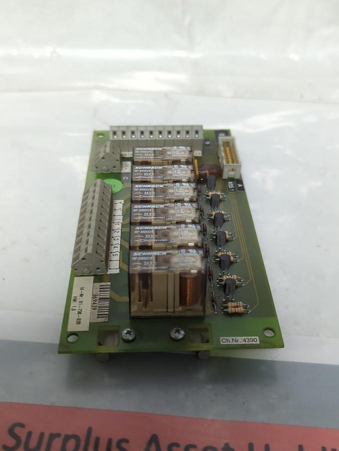 Used SIGMATEK,9324-105-00,RELAY CARD/BOARD PRE-OWNED