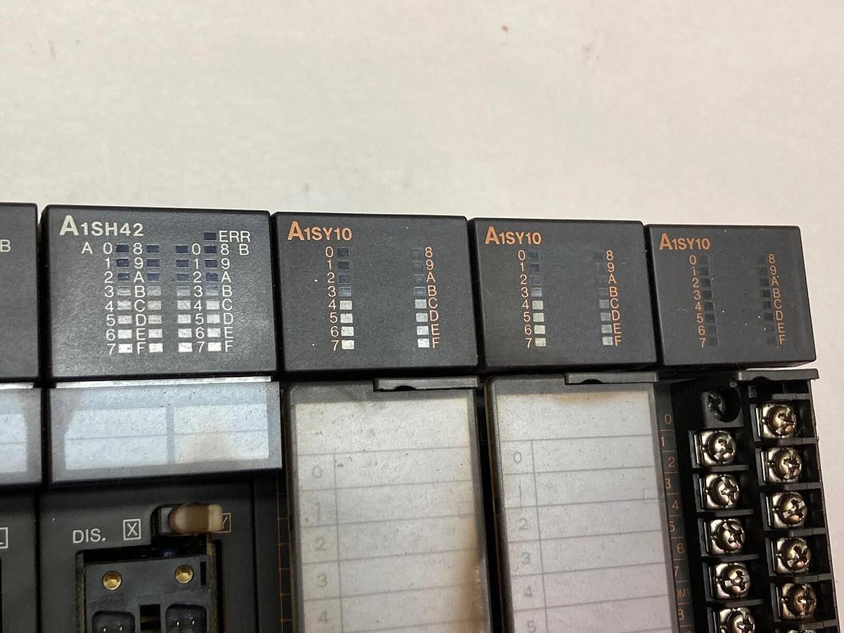 Used Mitsubishi,A1S61PN A1SX42-S2 A1SH42 A1SY10,RACK,Assembly