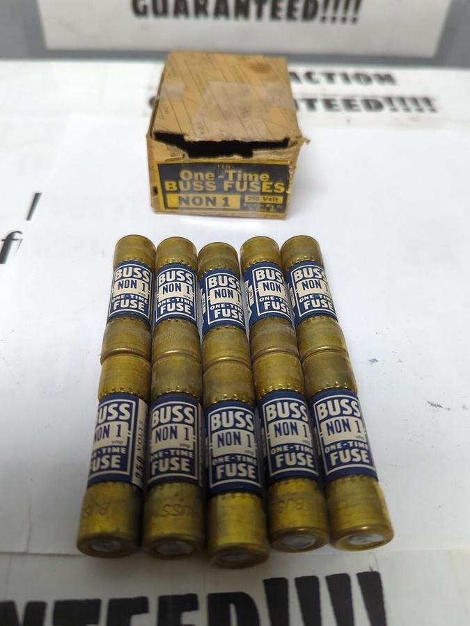 COOPER BUSSMANN,NON 1,ONE-TIME  1 AMP FUSES BOX OF 10 NOS