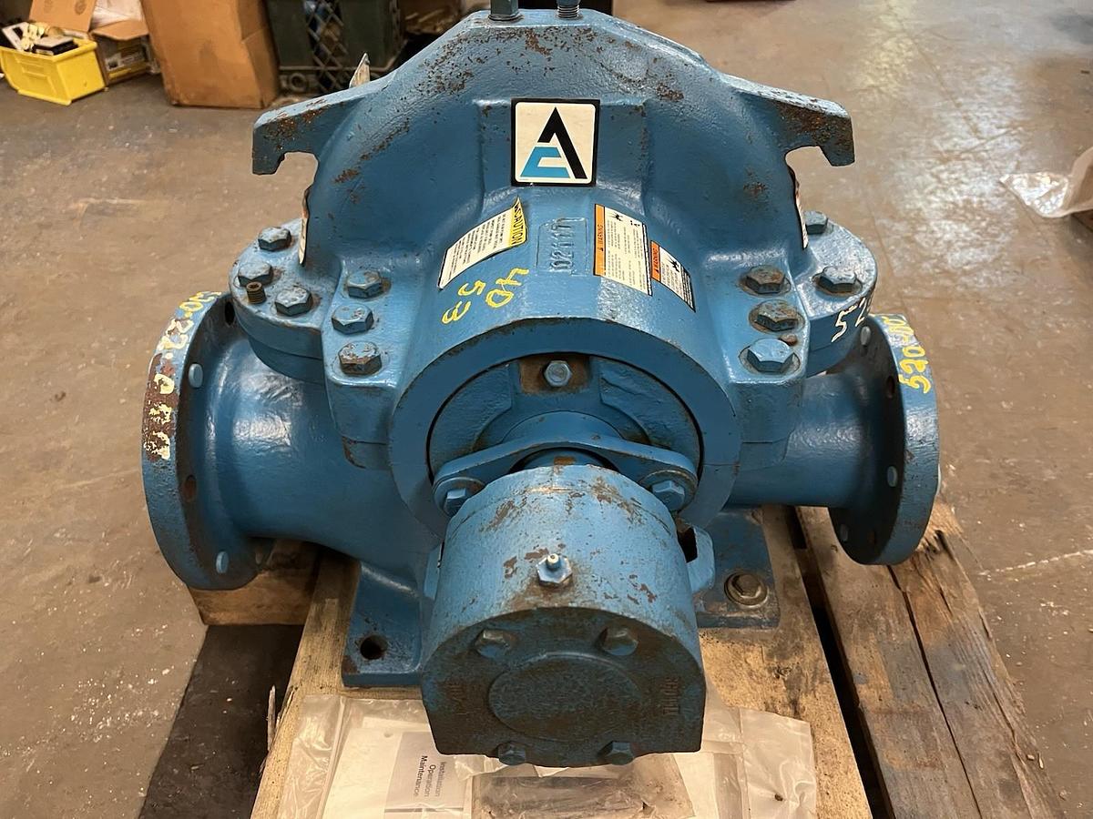 Used ITT,100,CPT259 SPLIT CASE CENTRIFUGAL PUMP 6X4X10XL IMP DIA 11.2