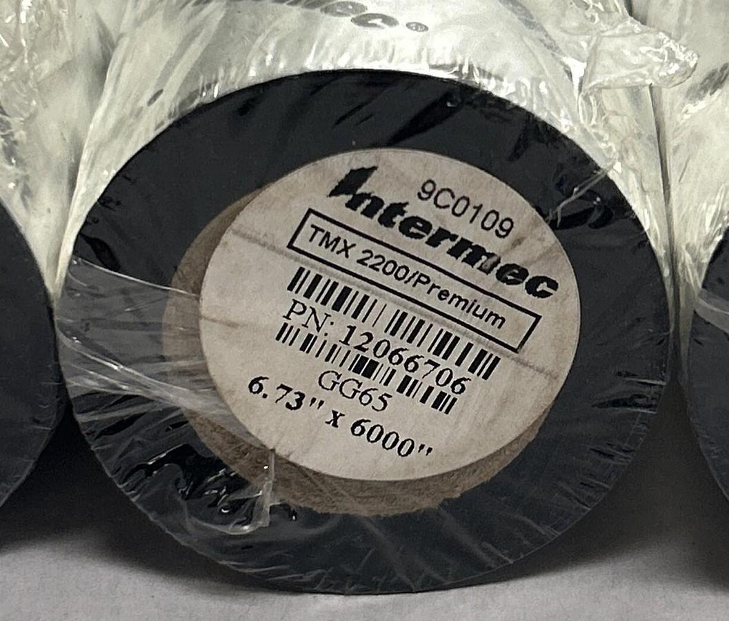 INTERMEC,12066706,RIBBON 6.732 X 6000" PREMIUM WAX RESIN LOT OF 4 NOS