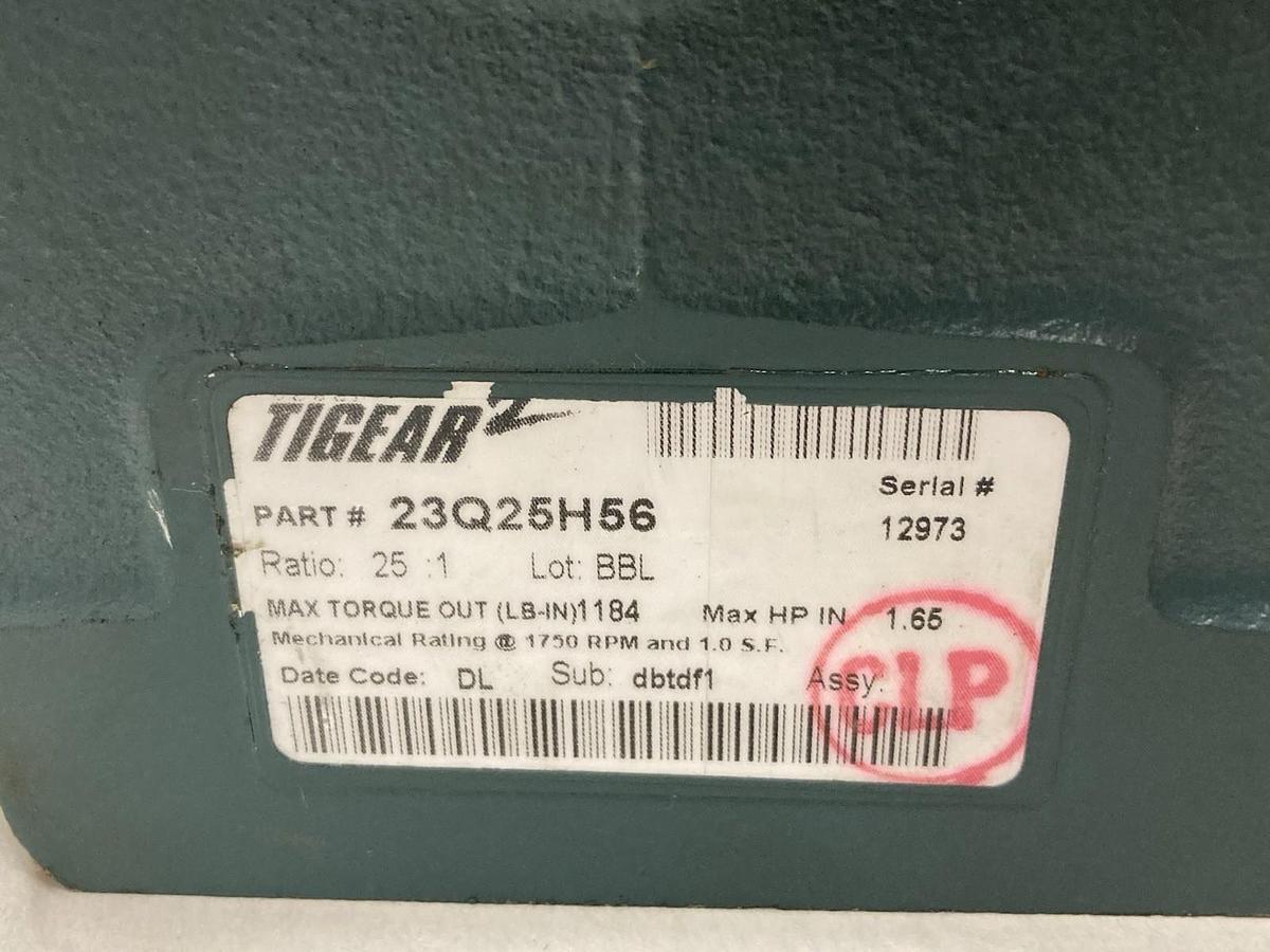 Tigear,23Q25H56,Gear Reducer Ratio 25:1 1.65Hp