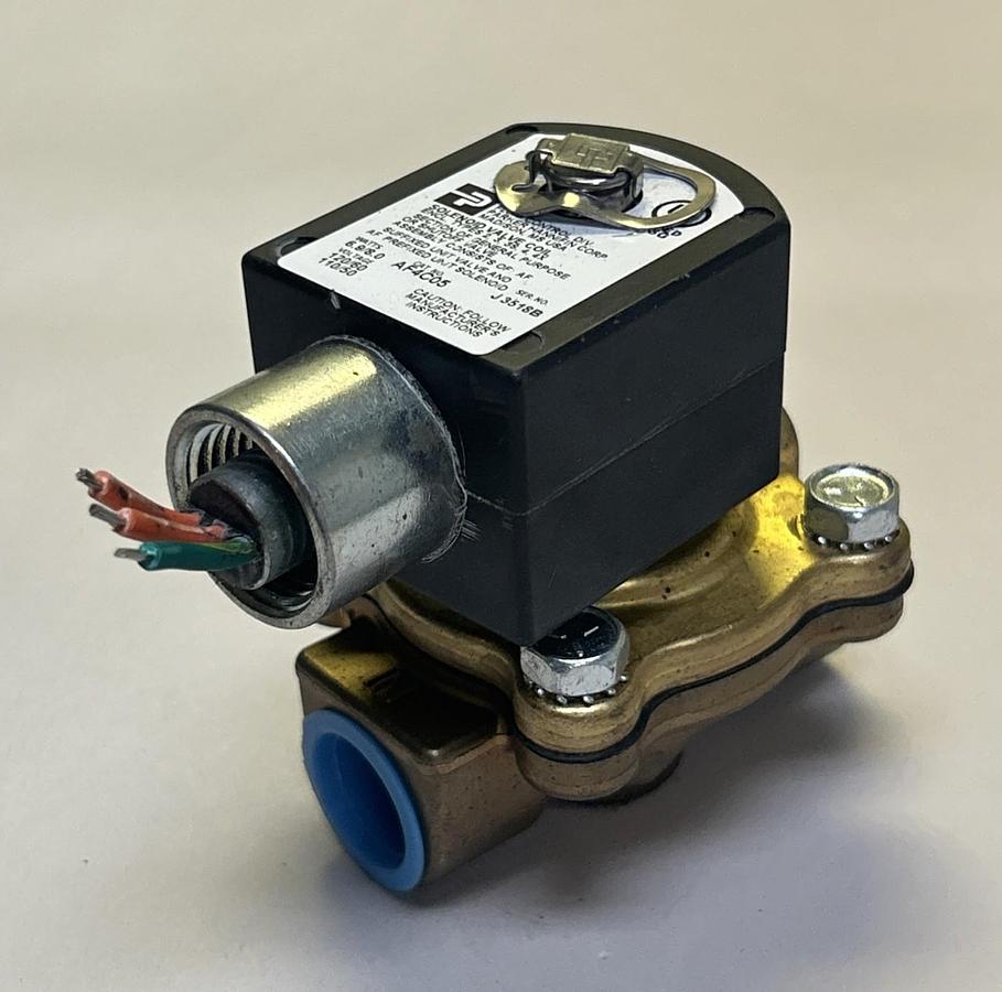 Used PARKER,AF4C05,SOLENOID VALVE COIL 110/120V W/ VALVE