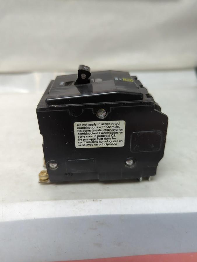 Used SQUARE D,QOB50,CIRCUIT BREAKER 50 AMP 3-POLE PRE-OWNED