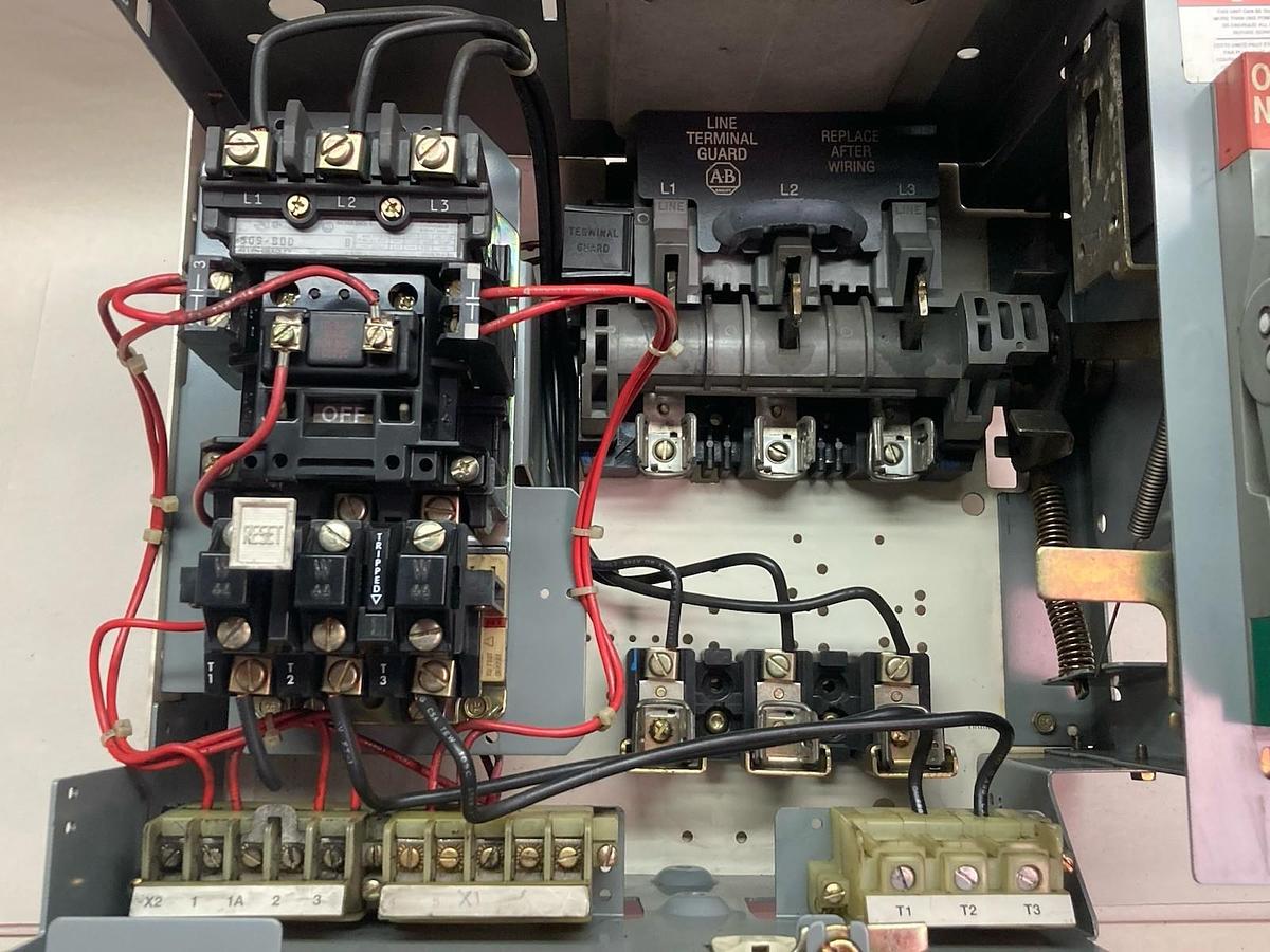 Used Allen-Bradley,2112B FVNR,12 Inch Size 1 FUSED MCC Bucket 480V 60Hz