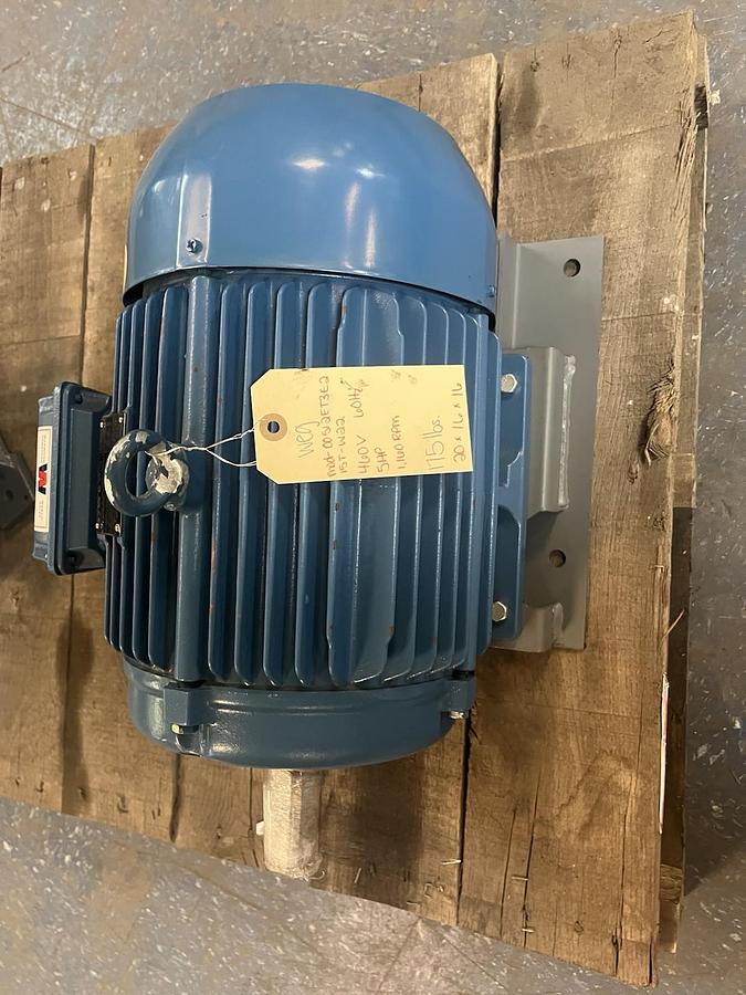 WEG,00512ET3E215T-W22,SEVERE DUTY MOTOR 5HP 1160RPM 3PH 215T