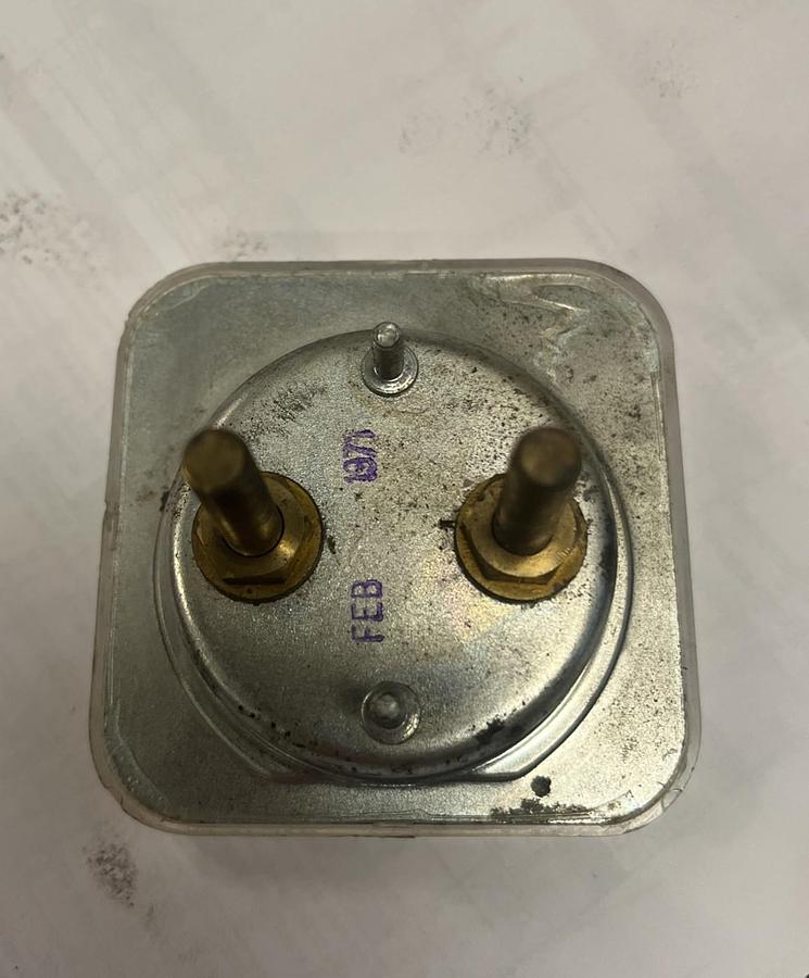 Used RECTRON,0-100,DC AMPERES PANEL METER GAUGE 0-100 AMPS 12vdc 6vdc