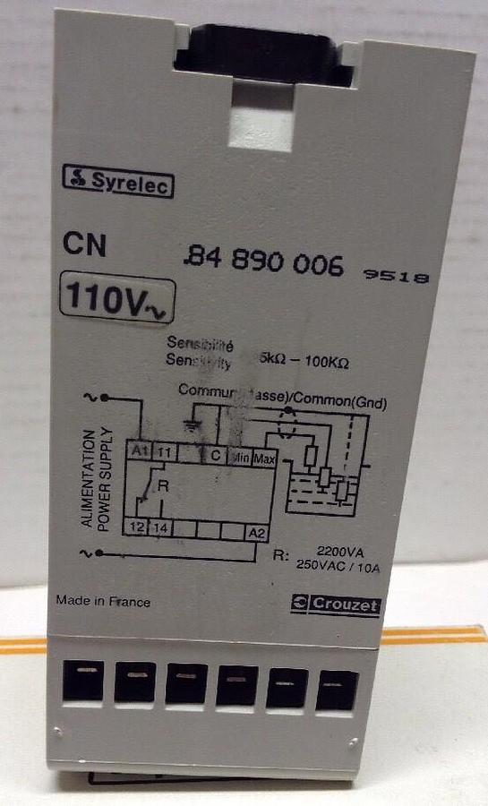 Crouzet,84890006,Liquid Level Relay  250VAC/10A