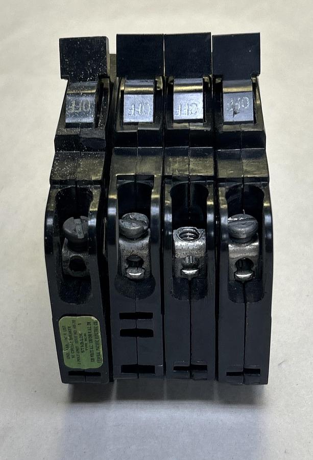 Used FEDERAL PACIFIC,NC120,CIRCUIT BREAKER 20A 120/240V 1P LOT OF 4