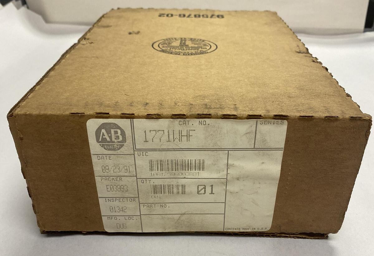 ALLEN BRADLEY,1771-WHF,FIELD WIRING-ARM NOS