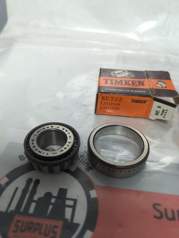 TIMKEN,SET #2,ROLLER BEARING LOT OF 2 NOS