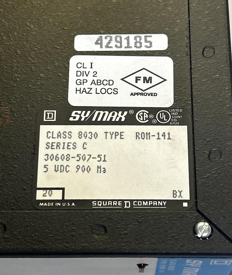 SQUARE D SYMAX,8030ROM-141,OUTPUT MODULE