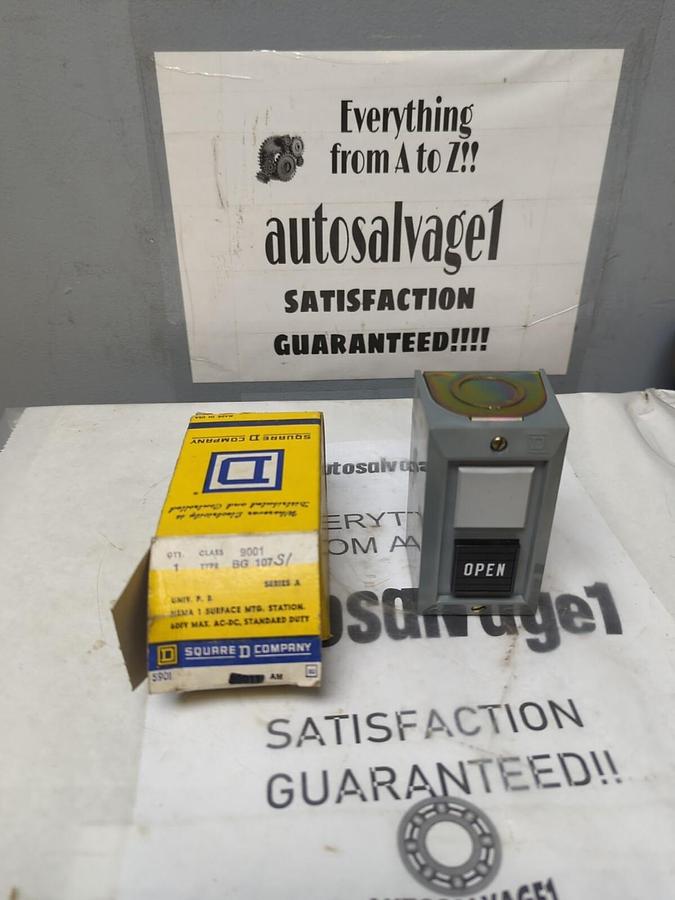 SQUARE D,BG107S1,CLASS 9001 SERIES A PUSH BUTTON CONTROL STATION NOS