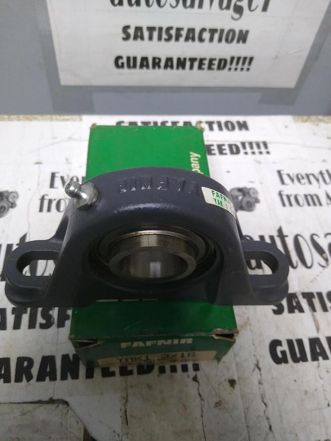 FAFNIR,YAK1-3/16,PILLOW BLOCK BEARING UNIT 2-BOLT 1-3/16 IN BORE NOS