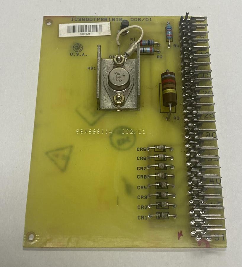GE,IC3600TPSB1B1B,Mark I-II Turbine Control PLC Power Supply Board NOS