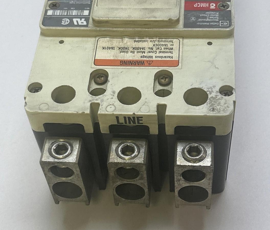Used CUTLER-HAMMER,HMCP400R5,CIRCUIT BREAKER 400A 600V 3P