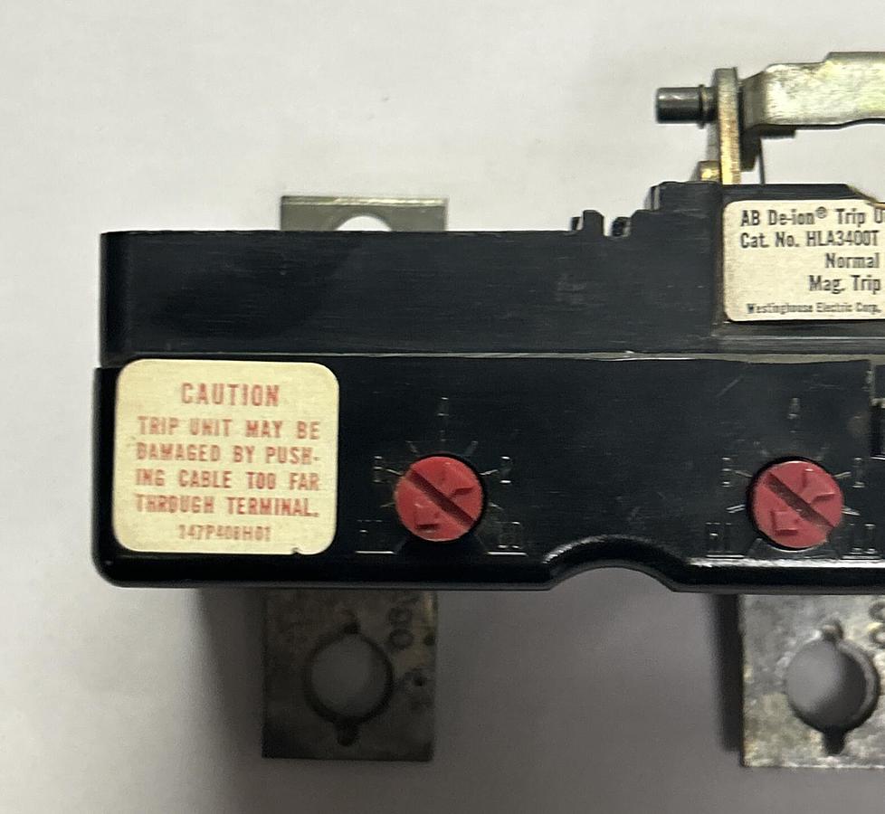 Used WESTINGHOUSE,HLA3500T,CIRCUIT BREAKER TRIP DEVICE 500AMP REFURBISHED