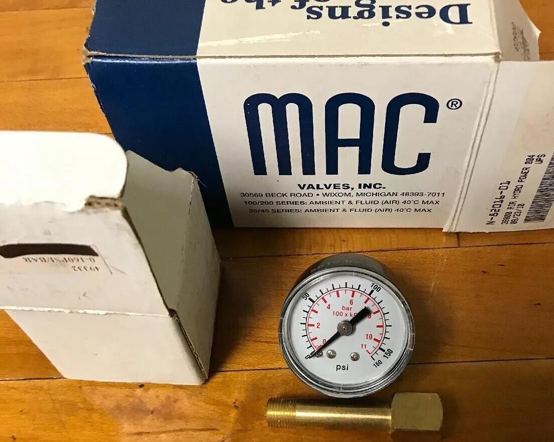 MAC,N-82016-01,Pressure Gauge Kit