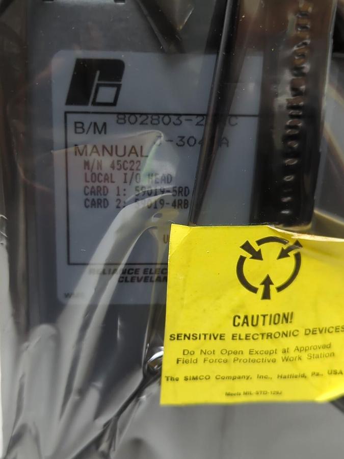 Used RELIANCE ELECTRIC,45C22,AUTOMATE LOCAL I/O HEAD FACTORY SEALED PACKAGE