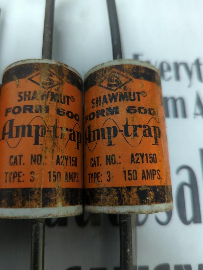 Used SHAWMUT,A2Y150,AMP-TRAP FORM 600 FUSE LOT OF 5