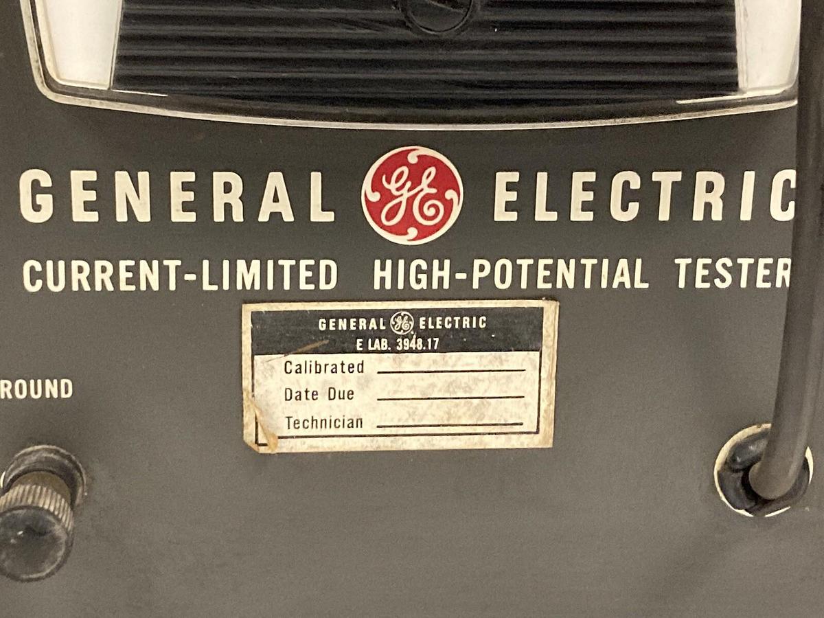 Used General Electric,9892115G 1,Current-Limit High-Potential Tester 120V 50/60HZ