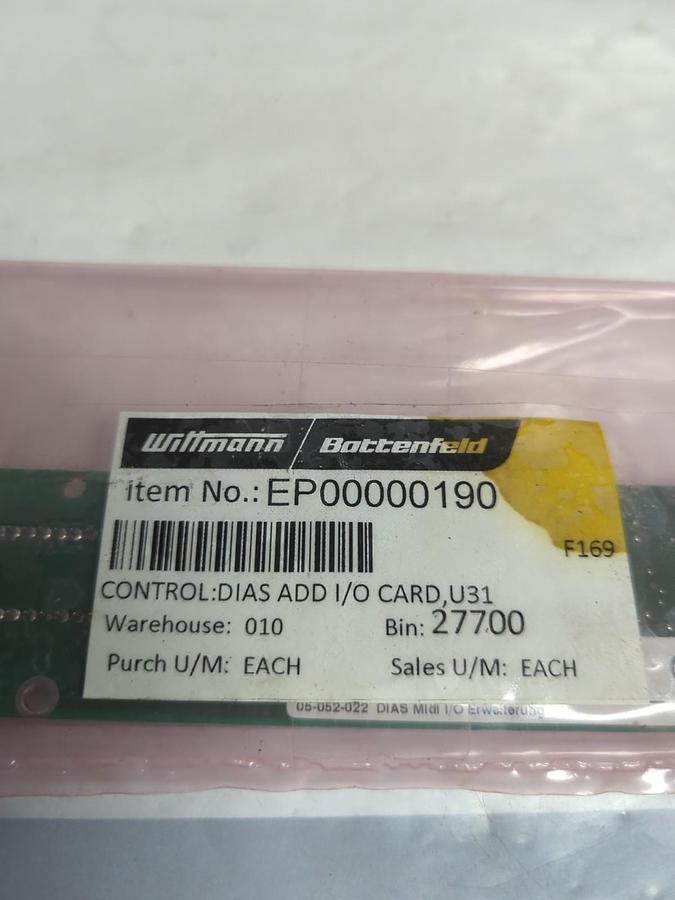 WITTMANN BATTENFELD,EP00000190,CONTROL BOARD NOS