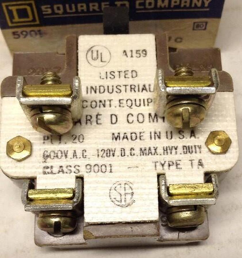 Square D,TA,Series A Contact Block 75522 JC