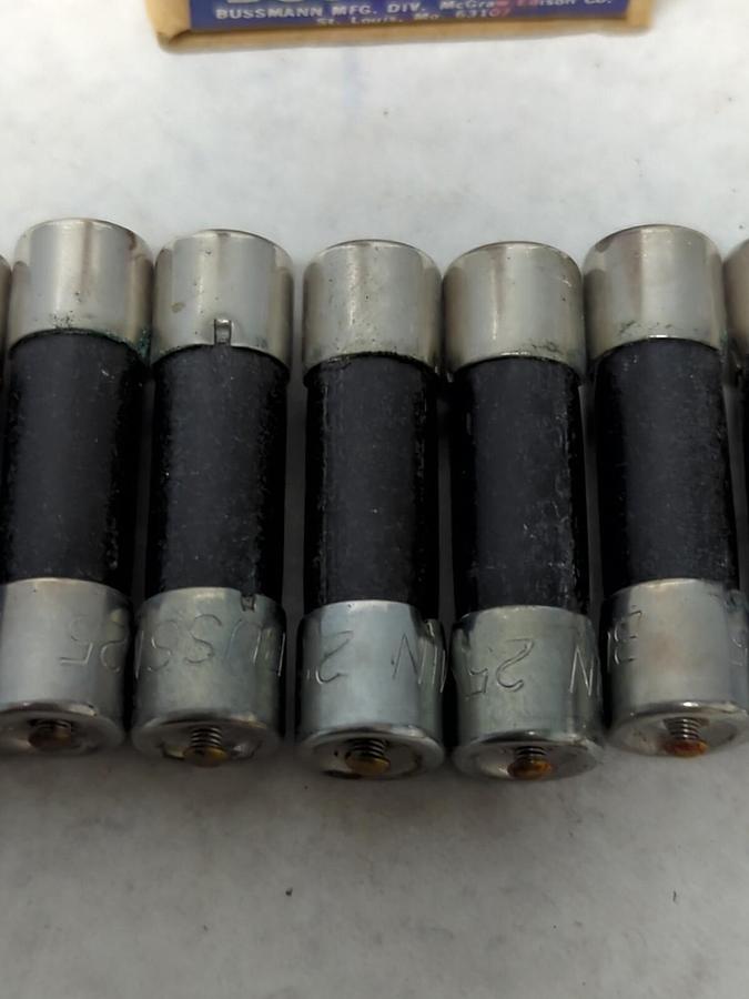 COOPER BUSSMANN,MIN 25,BUSS 25 AMP FUSES BOX OF 10 NOS