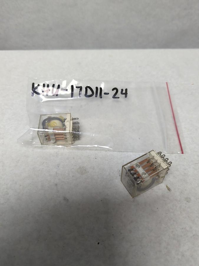 POTTER & BRUMFIELD,KHU-17D11-24,PLUG IN RELAY LOT OF 2 MISSING BOXES