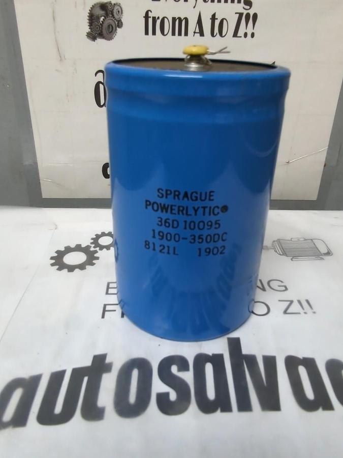 SPRAGUE POWERLYTIC,36D10095,1900-350DC CAPACITOR NOS