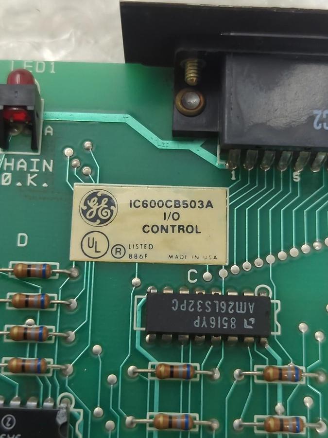 Used GE,IC600CB503A,I/O CONTROL CIRCUIT BOARD PRE-OWNED