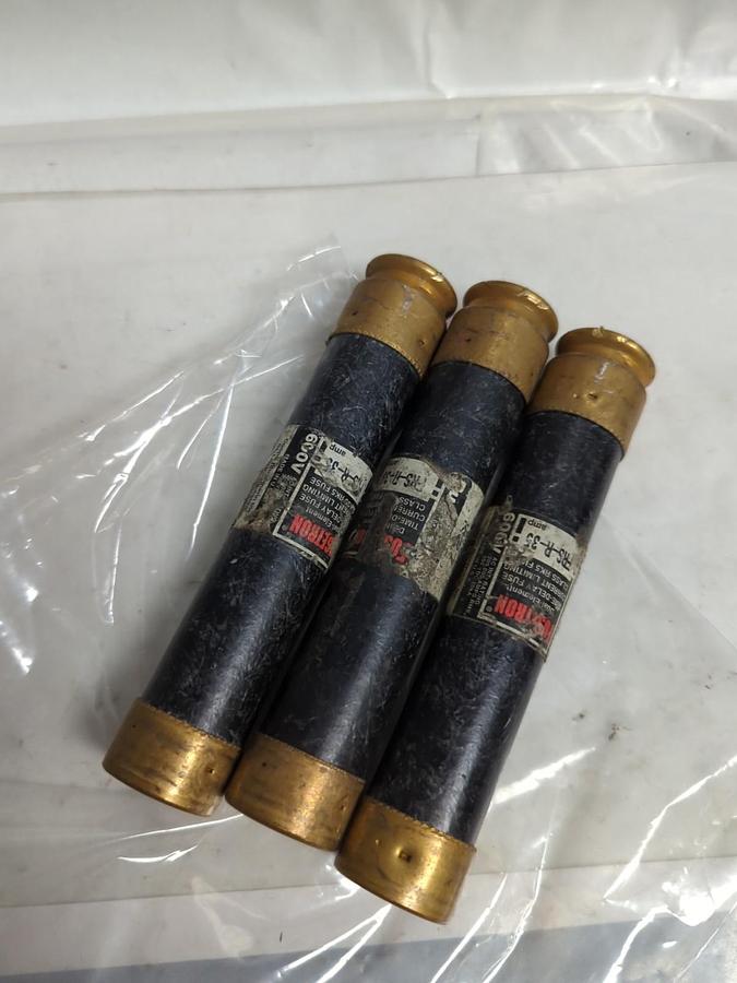 Used COOPER BUSSMANN,FRS-R-35,FUSETRON 35 AMP FUSE LOT OF 3 PRE-OWNED
