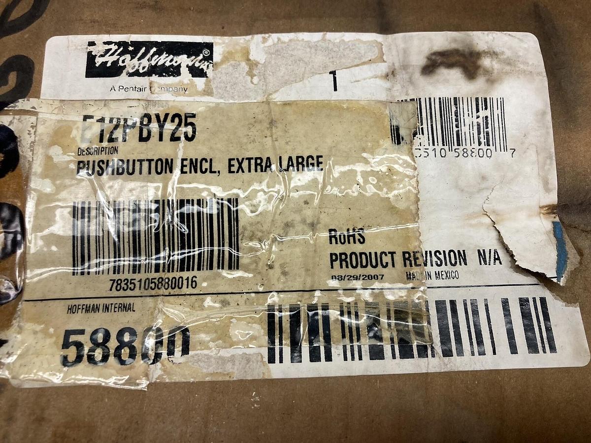 Used Hoffman,E12PBY25,Push Button Enclosure