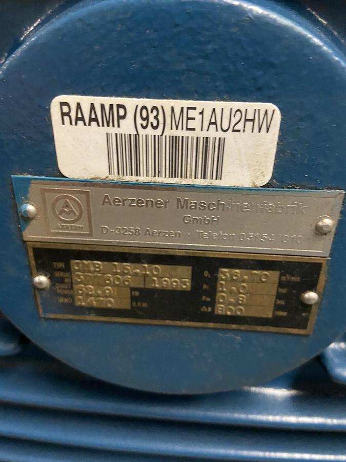 Used AERZENER AERZEN,GMB 15.10,DISPLACEMENT BLOWER