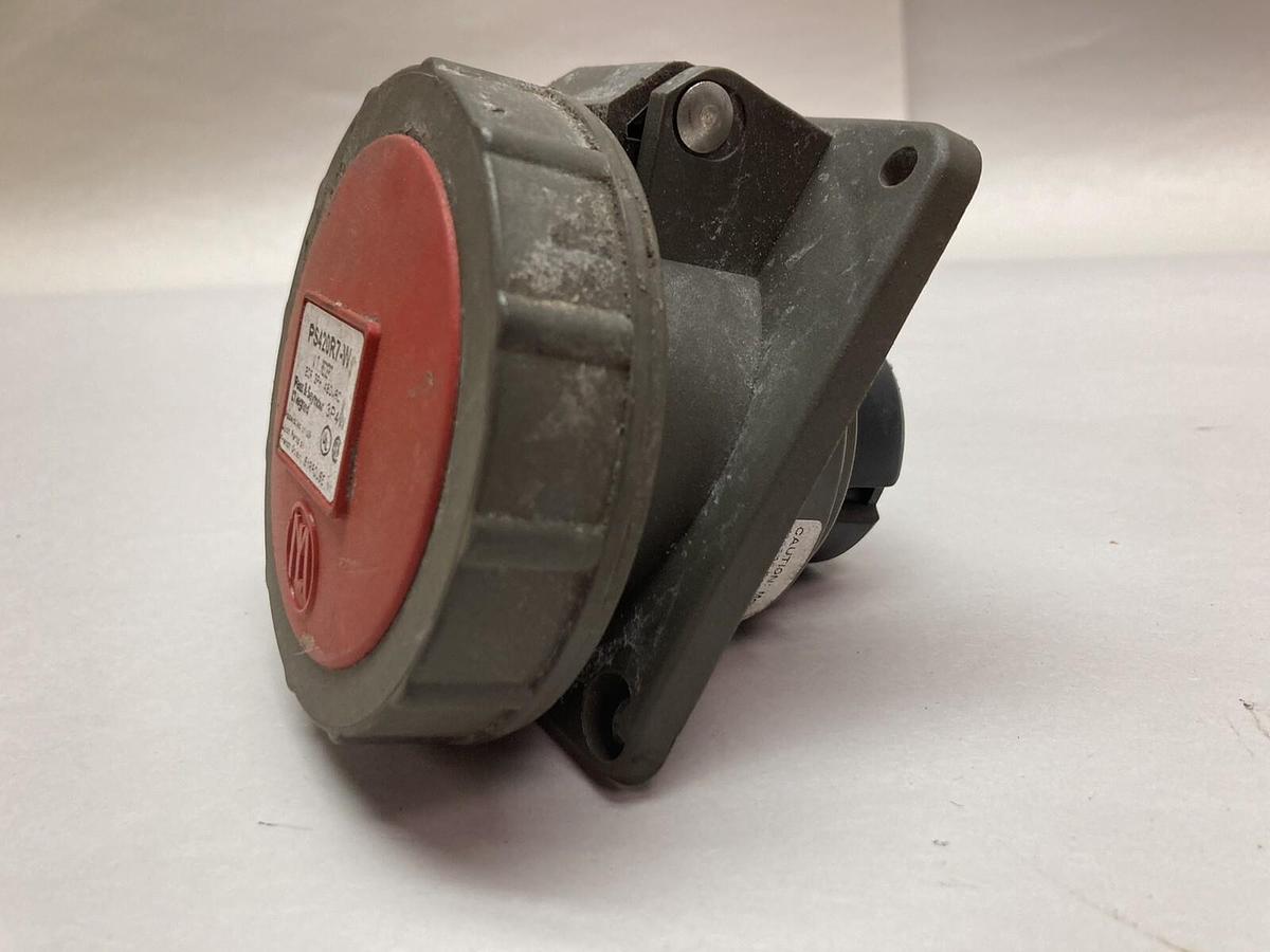 Used Pass & Seymour,PS420R7-W,3-Phase Watertight Receptacle 20A 480VAC