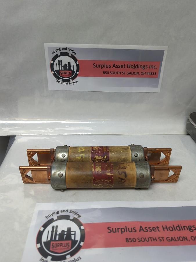 Used COOPER BUSSMANN,FRS-100,FUSETRON 100 AMP FUSE LOT OF 2 PRE-OWNED