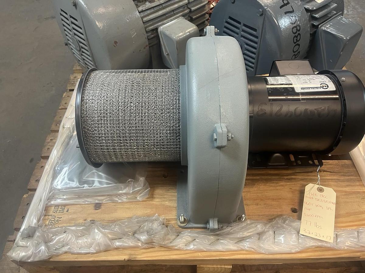 WE WESTBURGH ELECTRIC,5K38RN44A,BLOWER 1HP 3600RPM 3PH MOTOR