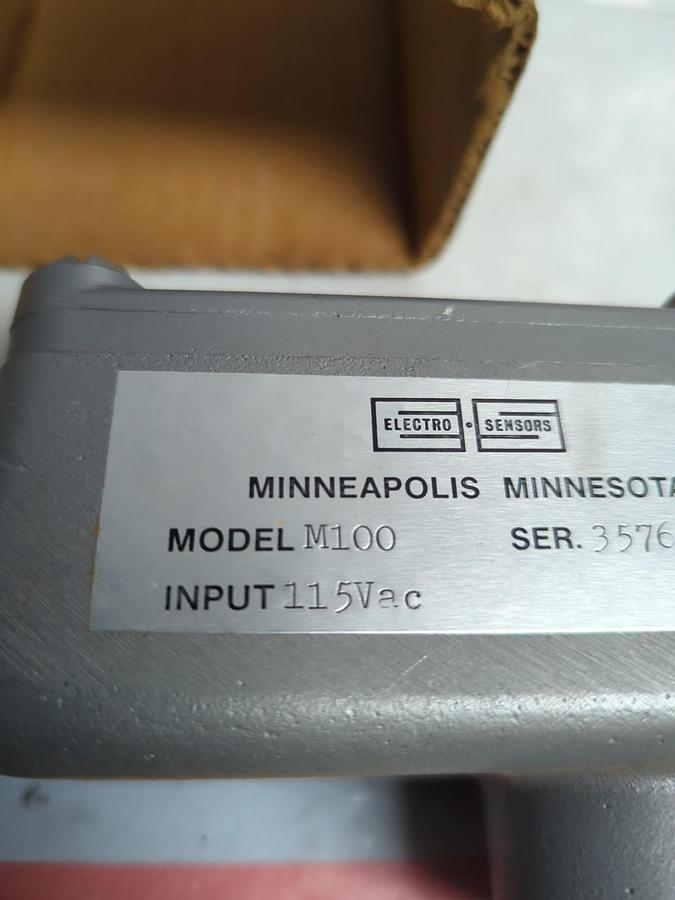 ELECTRO SENSORS,M100.SHAFT SPEED SWITCH 115VAC NOS