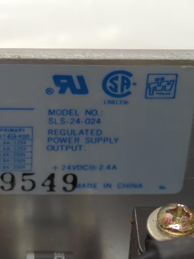 Used SOLA,SLS-24-0024,POWER SUPPLY +24VDC 2.4A PRE-OWNED