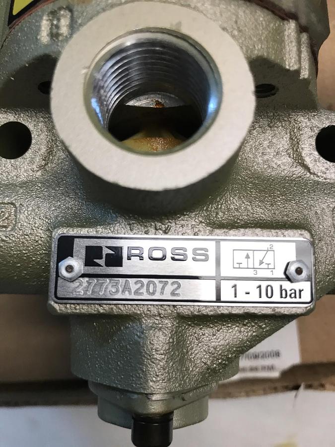 Ross,2773A2072,Lockout Solenoid Valve 120V New in Box