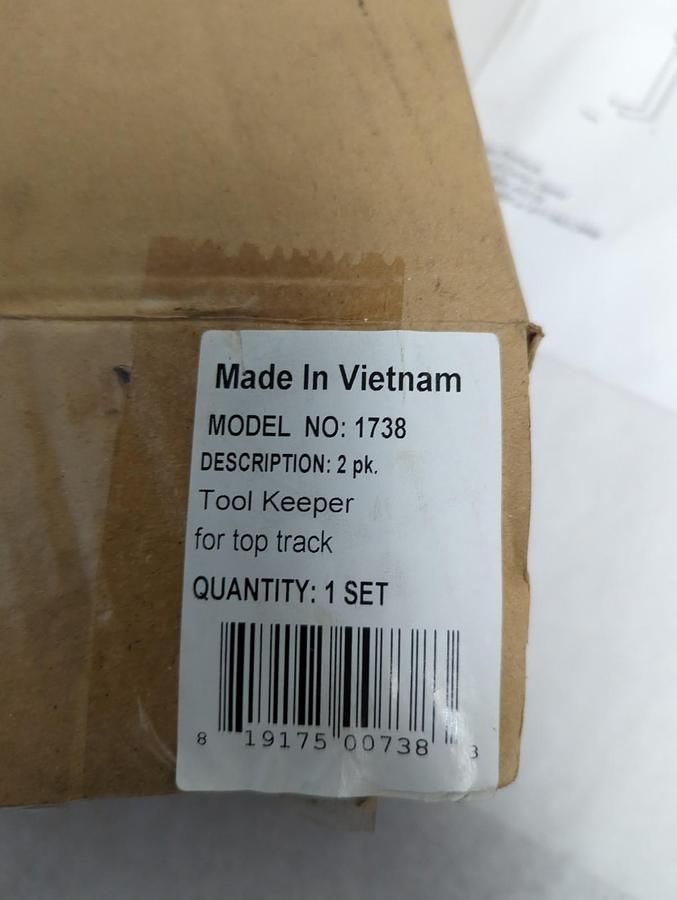 Used TRITON PRODUCTS,MODEL 1738,HEAVY DUTY TOOL KEEPER/HOOK FOR TOP RACK 2-PACK NOS