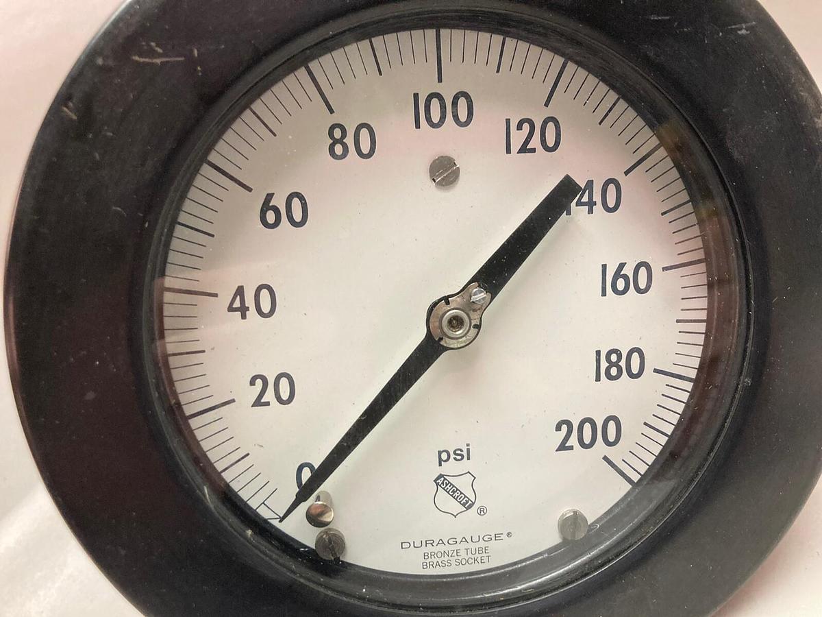 Used Ashcroft,0-200 PSI,Pressure Gauge