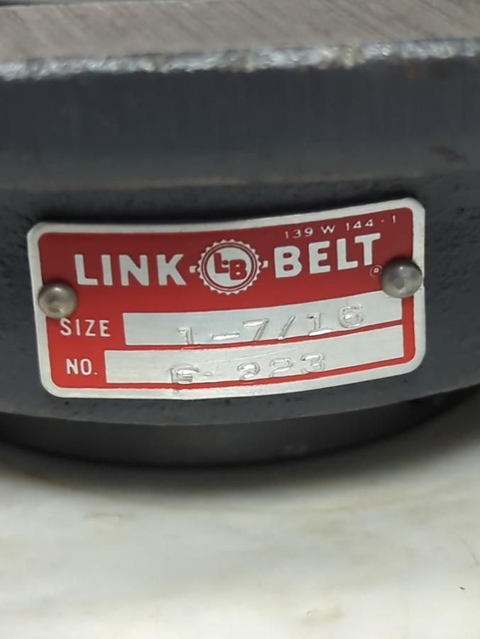 Used LINK BELT,F-223,FLANGE MOUNT BEARING 4-BOLT BASE 1-7/16 INCH BORE PRE-OWNED