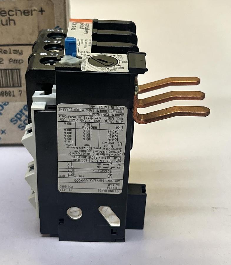 SPRECHER & SCHUH,CT3-42-42,THERMAL OVERLOAD RELAY 32-43A NOS