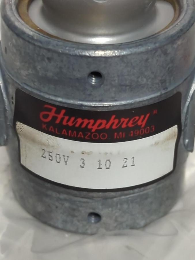 HUMPHREY,250V 3 1021,VALVE LEVER SWITCH WITH MOUNTING PLATE NOS